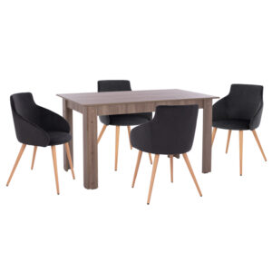 set-trapezarias-eschoroy-5tmch-fb9108860-5.jpg ΣΕΤ ΤΡΑΠΕΖΑΡΙΑΣ ΕΣ.ΧΩΡΟΥ 5ΤΜΧ KELVIN HM10886.05 ΜΕΛΑΜΙΝΗ SONAMA OAK-ΜΑΥΡΟ ΒΕΛΟΥΔΟ