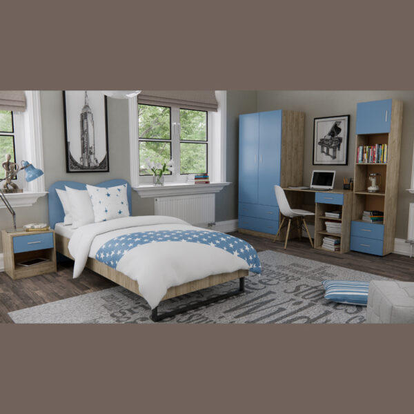 ΣΥΡΤΑΡΙΕΡΑ Fylliana Smile GREY OAK - ΜΠΛΕ 80*45*90