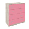 ΣΥΡΤΑΡΙΕΡΑ Fylliana Smile GREY OAK - ΡΟΖ 80*45*90