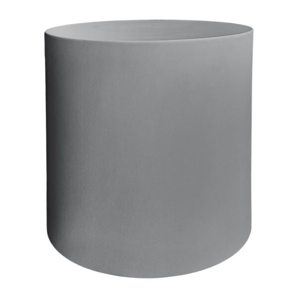 ΤΡΑΠΕΖΙ ΜΕΣΗΣ ΣΤΡΟΓΓΥΛΟ KYOKO HM6592.01 ΓΚΡΙ FIBER CEMENT Φ40x43Υεκ.