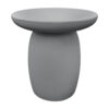 ΤΡΑΠΕΖΙ ΒΟΗΘΗΤΙΚΟ ΣΤΡΟΓΓΥΛΟ HIKARI HM6593.01 ΓΚΡΙ FIBER CEMENT Φ46x48Υεκ.