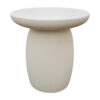 ΤΡΑΠΕΖΙ ΜΕΣΗΣ ΣΤΡΟΓΓΥΛΟ HIKARI HM6593.02 ΜΠΕΖ FIBER CEMENT Φ46x48Υεκ.