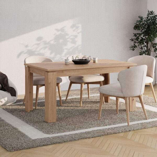 ΤΡΑΠΕΖΙ ΤΡΑΠΕΖΑΡΙΑΣ ΑΝΟΙΓΟΜΕΝΟ Argyll ARTISAN OAK ΧΡΩΜΑ 160x90x77εκ