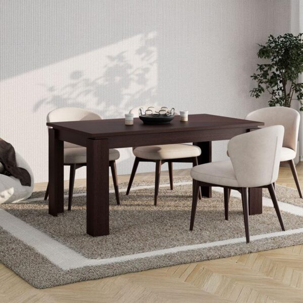 ΤΡΑΠΕΖΙ ΤΡΑΠΕΖΑΡΙΑΣ ΑΝΟΙΓΟΜΕΝΟ Argyll DARK TAILOR OAK ΧΡΩΜΑ 160x90x77εκ