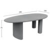 trapezi-trapezarias-obal-fb9659901-gkri-1.jpg ΤΡΑΠΕΖΙ ΤΡΑΠΕΖΑΡΙΑΣ ΟΒΑΛ VOLPE HM6599.01 ΓΚΡΙ FIBER CEMENT 240x100x75Υεκ