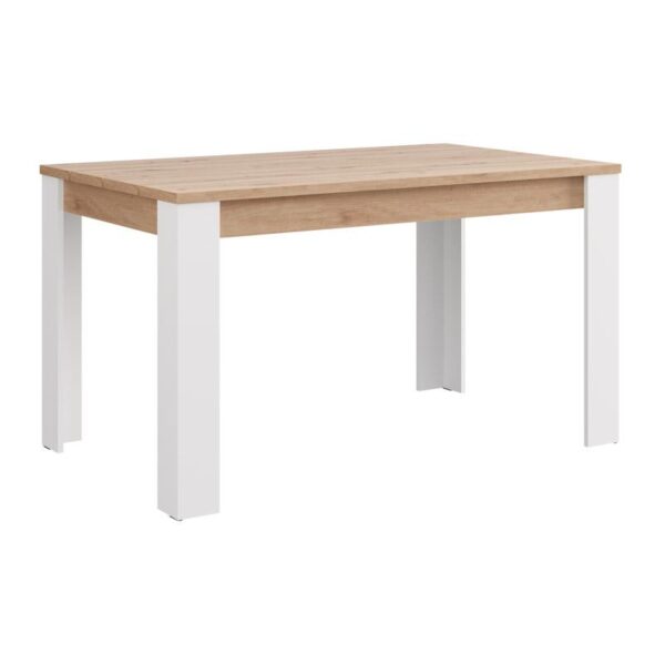 ΤΡΑΠΕΖΙ ΤΡΑΠΕΖΑΡΙΑΣ SPOLETO ΛΕΥΚΟ-ARTISAN OAK ΧΡΩΜΑ 135x80x76εκ