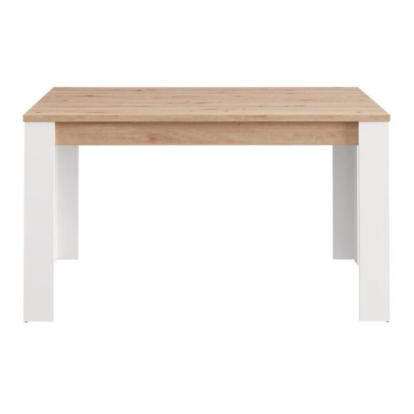 ΤΡΑΠΕΖΙ ΤΡΑΠΕΖΑΡΙΑΣ SPOLETO ΛΕΥΚΟ-ARTISAN OAK ΧΡΩΜΑ 135x80x76εκ