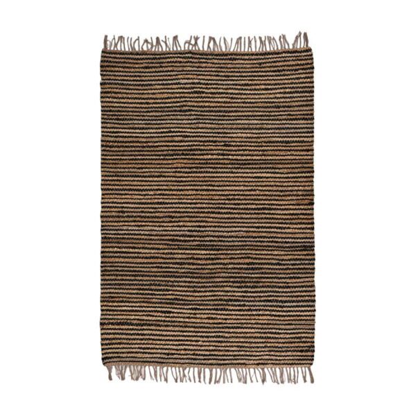 ΧΑΛΙ Fylliana Jute ΜΑΥΡΟ-ΚΑΦΕ ΧΡΩΜΑ 120x180εκ