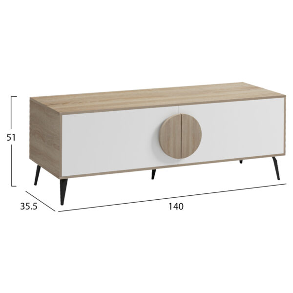epiplo-tileorasis-fb91836911-melamini-so-1-6.jpg ΕΠΙΠΛΟ ΤΗΛΕΟΡΑΣΗΣ SAVORE HM18369.11 ΜΕΛΑΜΙΝΗ SONAMA/ΛΕΥΚΟ 140Χ35.5Χ51Υεκ.