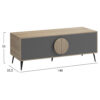 epiplo-tileorasis-fb91836913-melamini-so-1.jpg ΕΠΙΠΛΟ ΤΗΛΕΟΡΑΣΗΣ SAVORE HM18369.13 ΜΕΛΑΜΙΝΗ SONAMA/ΓΚΡΙ 140Χ35.5Χ51Υεκ.