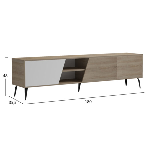 epiplo-tileorasis-fb91837411-melamini-so-1.jpg ΕΠΙΠΛΟ ΤΗΛΕΟΡΑΣΗΣ CATERRA HM18374.11 ΜΕΛΑΜΙΝΗ SONAMA/ΛΕΥΚΟ 180Χ35.5Χ48Υεκ.