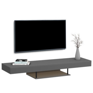 epiplo-tileorasis-toichoy-me-led-fb91838-5.jpg ΕΠΙΠΛΟ ΤΗΛΕΟΡΑΣΗΣ ΤΟΙΧΟΥ ME LED SAVOR HM18381.05 ΜΕΛΑΜΙΝΗ ΣΕ ΓΚΡΙ 150x29,5x22Υεκ