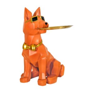 ΕΠΙΤΡΑΠΕΖΙΑ ΔΙΑΚΟΣΜΗΤΙΚΗ ΦΙΓΟΥΡΑ DOG Fylliana FL7701 ΚΙΤΡΙΝΟ ΧΡΩΜΑ 46x36x69εκ