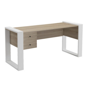 grafeio-me-2-syrtaria-fb9215701-melamini.jpg ΓΡΑΦΕΙΟ ΜΕ 2 ΣΥΡΤΑΡΙΑ TONTEL HM2157.01 ΜΕΛΑΜΙΝΗ SONAMA--ΛΕΥΚΑ ΠΟΔΙΑ 160x60x73Υεκ