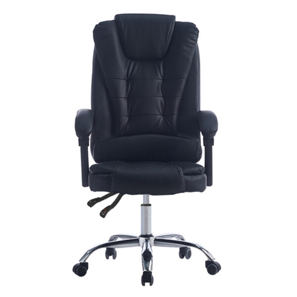 ΚΑΡΕΚΛΑ ΓΡΑΦΕΙΟΥ ΔΙΕΥΘΥΝΤΙΚΗ KYRON HM1221.01 ΜΑΥΡO PU--ΒΑΣΗ ΧΡΩΜΙΟΥ 65x46x112Υεκ