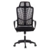 ΚΑΡΕΚΛΑ ΓΡΑΦΕΙΟΥ ELVAR HM1219.01 ΜΑΥΡO MESH--ΒΑΣΗ ΠΟΛΥΠΡΟΠΥΛΕΝΙΟΥ 63x56x125Υεκ
