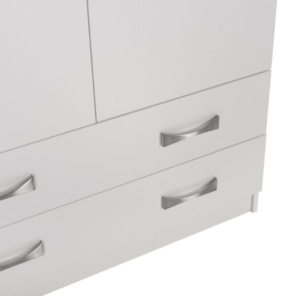 ΝΤΟΥΛΑΠΑ 3ΦΥΛΛΗ ΜΕ ΠΑΤΑΡΙ CARLY HM10891.05 ΜΕΛΑΜΙΝΗ ΣΕ ΛΕΥΚΟ 150X55Χ240Υεκ.