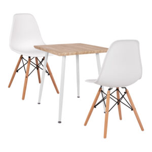 set-trapezarias-3tmch-fb921381-tetragono.jpg ΣΕΤ ΤΡΑΠΕΖΑΡΙΑΣ 3ΤΜΧ PALOMA HM21381 ΤΕΤΡΑΓΩΝΟ ΤΡΑΠΕΖΙ & 2 ΚΑΡΕΚΛΕΣ ΣΕ ΛΕΥΚΟ