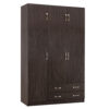 ΝΤΟΥΛΑΠΑ 3ΦΥΛΛΗ ΜΕ ΠΑΤΑΡΙ CARLY HM10891.01 ΜΕΛΑΜΙΝΗ ΣΕ ZEBRANO 150X55Χ240Υεκ.