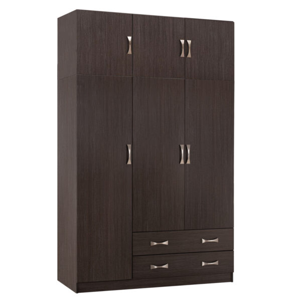 ΝΤΟΥΛΑΠΑ 3ΦΥΛΛΗ ΜΕ ΠΑΤΑΡΙ CARLY HM10891.01 ΜΕΛΑΜΙΝΗ ΣΕ ZEBRANO 150X55Χ240Υεκ.