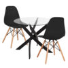 set-trapezarias-3tmch-fb921382-stroggylo.jpg ΣΕΤ ΤΡΑΠΕΖΑΡΙΑΣ 3ΤΜΧ JAFARU HM21382.02 ΣΤΡΟΓΓΥΛΟ ΤΡΑΠΕΖΙ & 2 ΚΑΡΕΚΛΕΣ ΣΕ ΜΑΥΡΟ