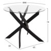 set-trapezarias-3tmch-fb921382-stroggylo-2.jpg ΣΕΤ ΤΡΑΠΕΖΑΡΙΑΣ 3ΤΜΧ JAFARU HM21382.02 ΣΤΡΟΓΓΥΛΟ ΤΡΑΠΕΖΙ & 2 ΚΑΡΕΚΛΕΣ ΣΕ ΜΑΥΡΟ
