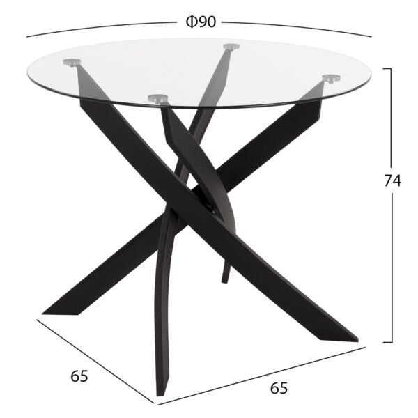 set-trapezarias-3tmch-fb921382-stroggylo-2.jpg ΣΕΤ ΤΡΑΠΕΖΑΡΙΑΣ 3ΤΜΧ JAFARU HM21382.02 ΣΤΡΟΓΓΥΛΟ ΤΡΑΠΕΖΙ & 2 ΚΑΡΕΚΛΕΣ ΣΕ ΜΑΥΡΟ