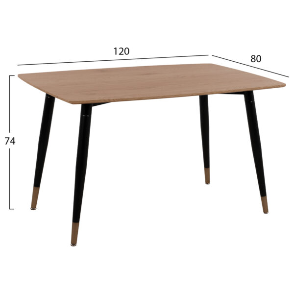 set-trapezarias-5tmch-fb91084702-mdf-top-1.jpg ΣΕΤ ΤΡΑΠΕΖΑΡΙΑΣ 5ΤΜΧ GAFF HM10847.02 MDF TOP ΦΥΣΙΚΟ--ΥΦΑΣΜΑ ΜΠΕΖ & ΜΕΤΑΛΛΟ ΜΑΥΡΟ