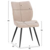set-trapezarias-5tmch-fb91084702-mdf-top-2.jpg ΣΕΤ ΤΡΑΠΕΖΑΡΙΑΣ 5ΤΜΧ GAFF HM10847.02 MDF TOP ΦΥΣΙΚΟ--ΥΦΑΣΜΑ ΜΠΕΖ & ΜΕΤΑΛΛΟ ΜΑΥΡΟ