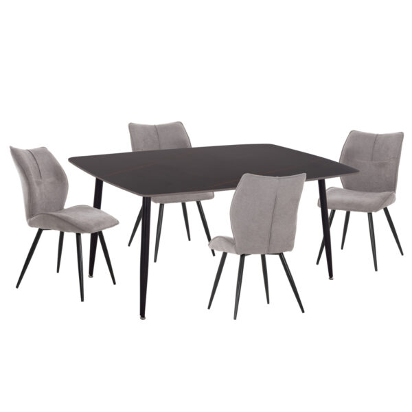 set-trapezarias-5tmch-fb91093901-keramik.jpg ΣΕΤ ΤΡΑΠΕΖΑΡΙΑΣ 5ΤΜΧ GAFF HM10939.01 ΚΕΡΑΜΙΚΟ TOP--ΥΦΑΣΜΑ ΓΚΡΙ & ΜΕΤΑΛ.ΠΟΔΙΑ ΜΑΥΡΑ