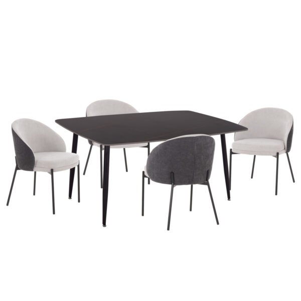 set-trapezarias-5tmch-fb91094001-keramik.jpg ΣΕΤ ΤΡΑΠΕΖΑΡΙΑΣ 5ΤΜΧ DETTON HM10940.01 ΚΕΡΑΜΙΚΟ TOP--ΥΦΑΣΜΑ ΓΚΡΙ & ΜΕΤΑΛ.ΠΟΔΙΑ ΜΑΥΡΑ