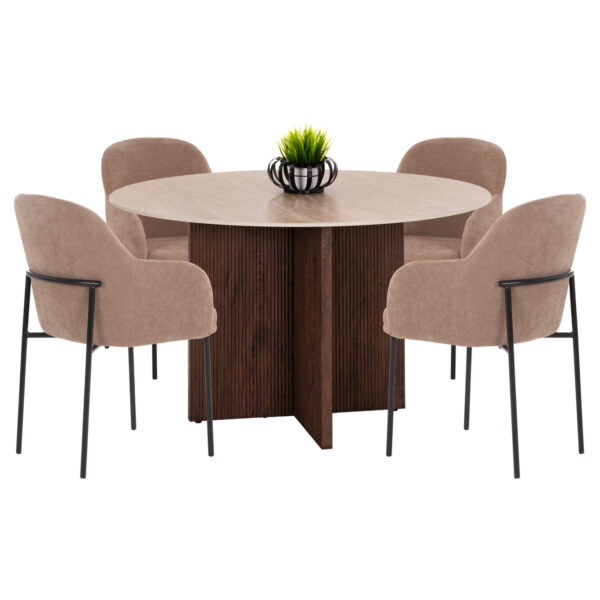 set-trapezarias-5tmch-fb91094503-keramik.jpg ΣΕΤ ΤΡΑΠΕΖΑΡΙΑΣ 5ΤΜΧ SKY HM10945.03 ΚΕΡΑΜΙΚΟ TOP--ΥΦΑΣΜΑ TAUPE & ΜΕΤΑΛΛΟ ΜΑΥΡΟ