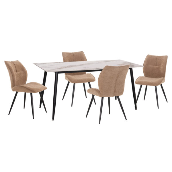 set-trapezarias-5tmch-fb91095303-keramik.jpg ΣΕΤ ΤΡΑΠΕΖΑΡΙΑΣ 5ΤΜΧ GAFF HM10953.03 ΚΕΡΑΜΙΚΟ TOP--ΥΦΑΣΜΑ TAUPE & ΜΕΤΑΛ.ΠΟΔΙΑ ΜΑΥΡΑ