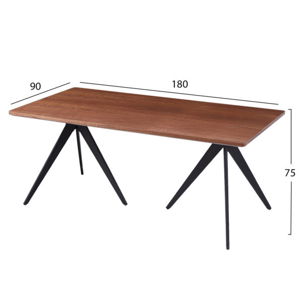 set-trapezarias-7tmch-fb91093603-mdf-top-1.jpg ΣΕΤ ΤΡΑΠΕΖΑΡΙΑΣ 7ΤΜΧ DRENNY HM10936.03 MDF TOP ΚΑΡΥΔΙ--ΥΦΑΣΜΑ TAUPE & ΜΕΤΑΛΛΟ ΜΑΥΡΟ