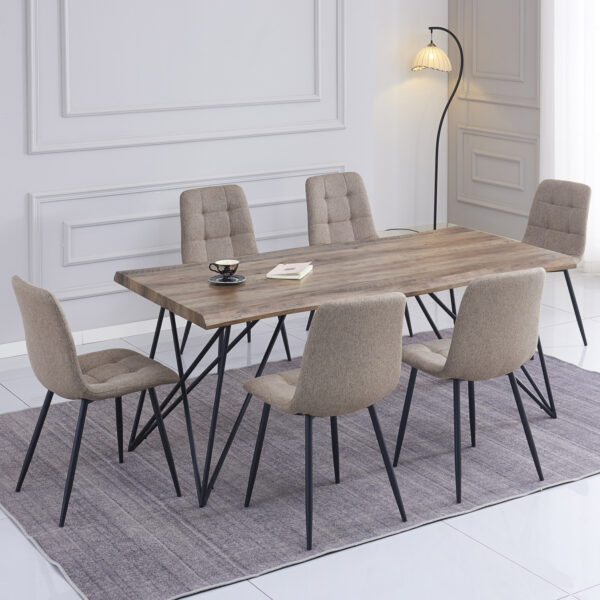 set-trapezarias-7tmch-fb921355-trapezi-1-1.jpg ΣΕΤ ΤΡΑΠΕΖΑΡΙΑΣ 7ΤΜΧ VIGOR HM21355 ΤΡΑΠΕΖΙ 180x90εκ ΜΕ 6 ΚΑΡΕΚΛΕΣ
