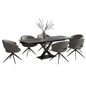 set-trapezarias-7tmch-fb921357-gkri-kera.jpg ΣΕΤ ΤΡΑΠΕΖΑΡΙΑΣ 7ΤΜΧ HOKU HM21357 ΓΚΡΙ ΚΕΡΑΜΙΚΟ ΕΠΕΚΤΕΙΝΟΜΕΝΟ TOP--PU ΣΕ ΓΚΡΙ