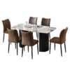 set-trapezarias-7tmch-fb921362-keramiko-.jpg ΣΕΤ ΤΡΑΠΕΖΑΡΙΑΣ 7ΤΜΧ MINAO HM21362 ΚΕΡΑΜΙΚΟ TOP/MDF ΠΟΔΙΑ--PU ΚΑΦΕ/ΜΕΤΑΛ.ΠΟΔΙΑ