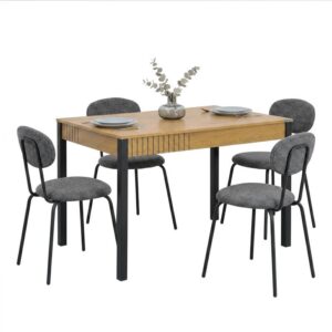 set-trapezarias-fl2408-sonoma-mayro-5-pente-temachion-me-gkri-karekla-fl23111783672201.jpg ΣΕΤ ΤΡΑΠΕΖΑΡΙΑΣ FL2408 SONOMA-ΜΑΥΡΟ (5) ΠΕΝΤΕ ΤΕΜΑΧΙΩΝ ΜΕ ΓΚΡΙ ΚΑΡΕΚΛΑ FL2311 d.n.s