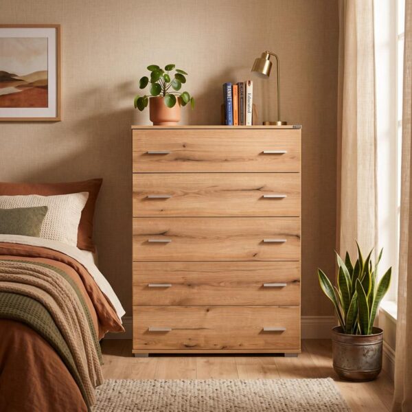 ΣΥΡΤΑΡΙΕΡΑ Fylliana New Imperium 5F ARTISAN OAK ΧΡΩΜΑ 90x44x127εκ