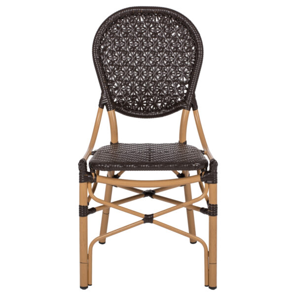 karekla-aloyminioy-bamboo-look-me-kafe-p-2.jpg ΚΑΡΕΚΛΑ ΑΛΟΥΜΙΝΙΟΥ BAMBOO LOOK ΜΕ ΚΑΦΕ PE RATTAN HM5925.01 47x58x95Yεκ.