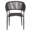 ΠΟΛΥΘΡΟΝΑ ΑΛΟΥΜΙΝΙΟΥ EULO HM5783.21 ΓΚΡΙ-TWISTED RATTAN ΓΚΡΙ 57x63x77Υεκ.