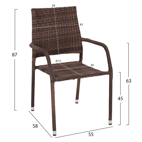 polythrona-exotchoroy-fb9607401-metallo-1.jpg ΠΟΛΥΘΡΟΝΑ ΕΞΩΤ.ΧΩΡΟΥ MORNER HM6074.01 ΜΕΤΑΛΛΟ ΜΕ ΕΠΕΝΔΥΣΗ ΚΑΦΕ WICKER 55x58x87Υεκ