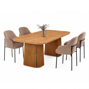set-trapezarias-5tmch-epekteinomeno-fb91-3.jpg ΣΕΤ ΤΡΑΠΕΖΑΡΙΑΣ 5ΤΜΧ ΕΠΕΚΤΕΙΝΟΜΕΝΟ VERLO HM12106.03 MDF--ΥΦΑΣΜΑ TAUPE