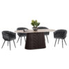 set-trapezarias-5tmch-fb91211801-keramik-5.jpg ΣΕΤ ΤΡΑΠΕΖΑΡΙΑΣ 5ΤΜΧ CATER HM12118.01 ΚΕΡΑΜΙΚΟ TOP ΟΒΑΛ--ΓΚΡΙ ΒΕΛΟΥΔΟ