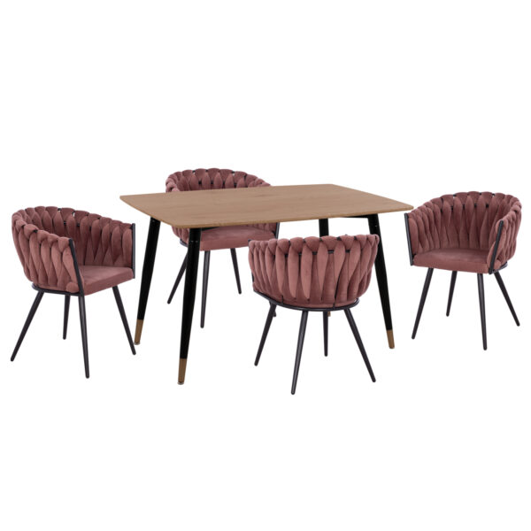 set-trapezarias-5tmch-fb91212201-mdf-top.jpg ΣΕΤ ΤΡΑΠΕΖΑΡΙΑΣ 5ΤΜΧ ALIZA HM12122.01 MDF TOP ΣΕ ΦΥΣΙΚΟ--ΣΑΠΙΟ ΜΗΛΟ ΒΕΛΟΥΔΟ