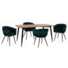 ΣΕΤ ΤΡΑΠΕΖΑΡΙΑΣ 5ΤΜΧ JOLIE HM12123.01 MDF TOP ΣΕ ΦΥΣΙΚΟ--ΚΥΠΑΡΙΣΣΙ ΒΕΛΟΥΔΟ