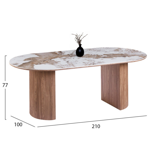 ΣΕΤ ΤΡΑΠΕΖΑΡΙΑΣ 9ΤΜΧ MARBLEX HM11394.03 ΚΕΡΑΜΙΚΟ TOP PANDORA--ΚΑΡΕΚΛΕΣ ΥΦΑΣΜΑ TAUPE