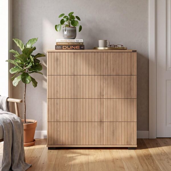 ΣΥΡΤΑΡΙΕΡΑ Fylliana New Imperium 4F NATURAL CANELLA OAK ΧΡΩΜΑ 90x44x106εκ