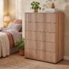 ΣΥΡΤΑΡΙΕΡΑ Fylliana New Imperium 5F NATURAL CANELLA OAK ΧΡΩΜΑ 90x44x127εκ