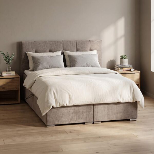 ΔΙΠΛΟ ΚΡΕΒΑΤΙ Fylliana Somnus TAUPE ΧΡΩΜΑ 160x207x110εκ